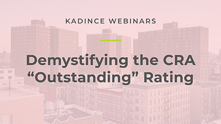 Demystifying the CRA Outstanding Rating