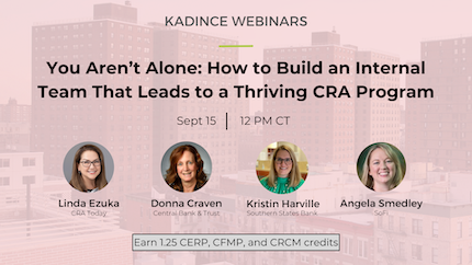 You Aren’t Alone: How to Build an Internal Team That Leads to a Thriving CRA Program